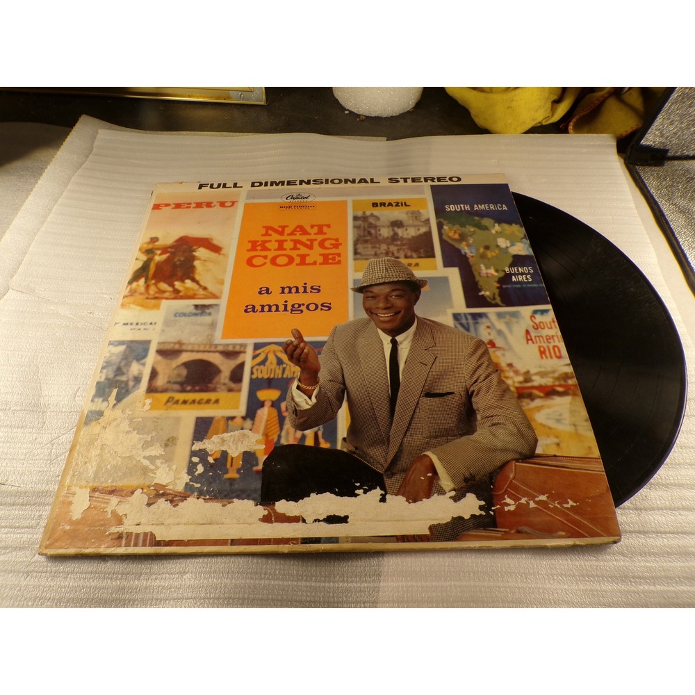 Nat King Cole A Mis Amigos Vinyl LP Capitol SW 1220 Stereo 1959 Latin Jazz